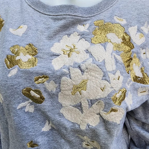J. Crew golden Magnolia sweatshirt S - Picture 8 of 10